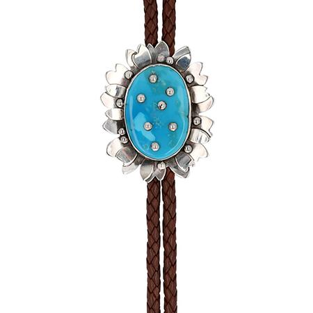 Turquoise Sunflower Bolo Tie