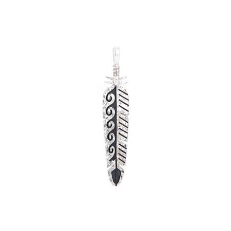 Tufa Cast Feather Pendant