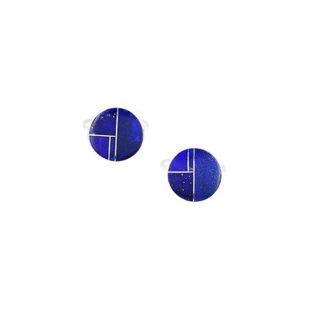 Lapis Inlay Cuff Links