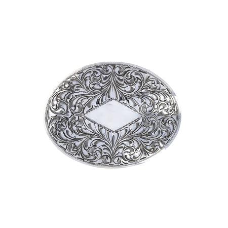 Rodeo Style Oval Diamond Belt Buckle