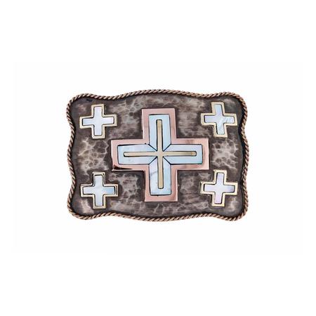 Mother of Pearl Navajo Cross Belt Buckle