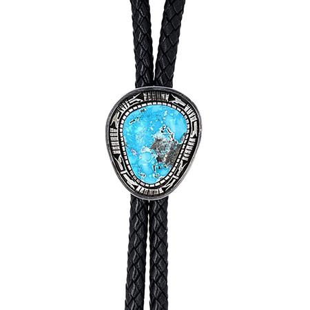 Kingman Turquoise Bolo Tie 