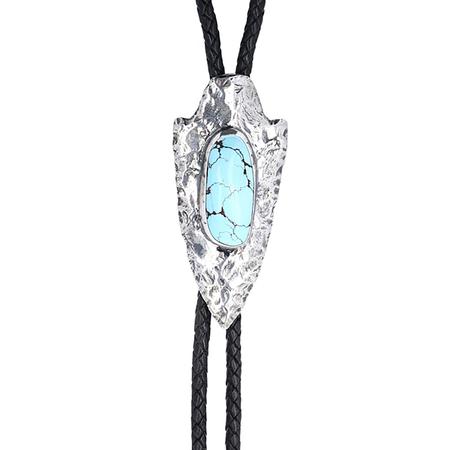 Egyptian Turquoise Arrowhead Bolo Tie