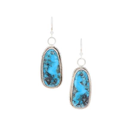 Kingman Turquoise Dangle Earrings