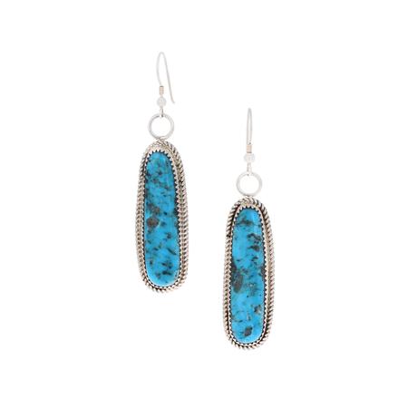 Kingman Turquoise Dangle Earrings