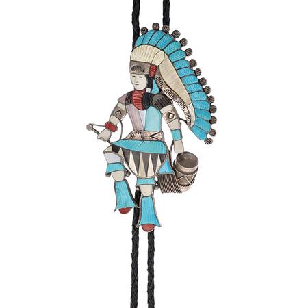 Vintage Zuni Chief Bolo Tie