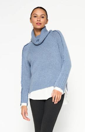 Jolie Fringe Layered Turtleneck 