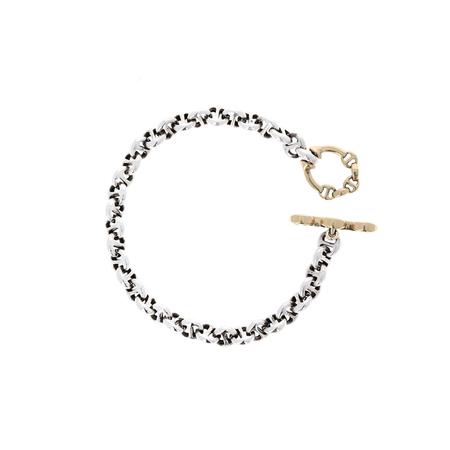 Open Link Diamond Toggle Bracelet 