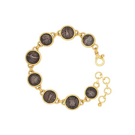 Roman Coin Gold Bracelet