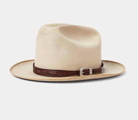 Hand-Tooled Leather Hat Band