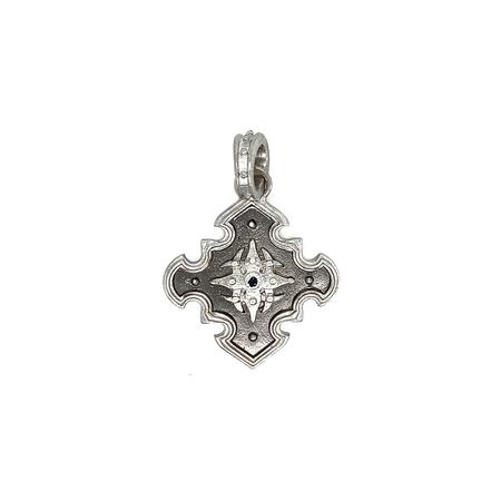 Silver Pointed Cross Pendant