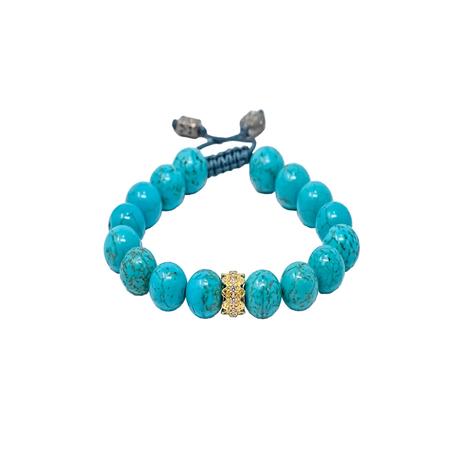 Turquoise Magnesite Bead Bracelet