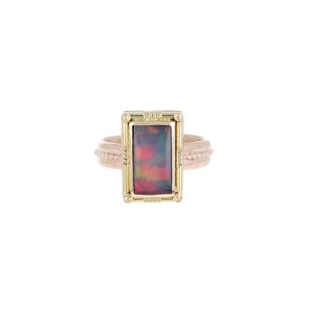 Gold Ethiopian Opal Ring