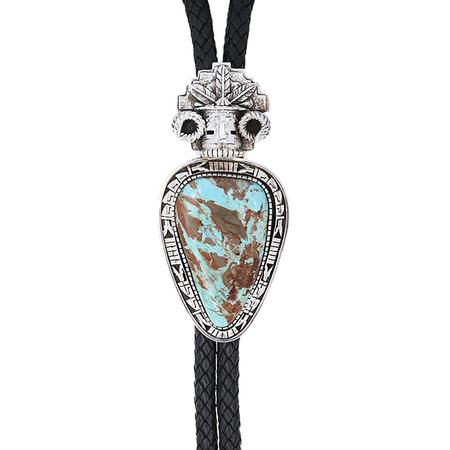 Ram Kachina Royston Turquoise Bolo Tie