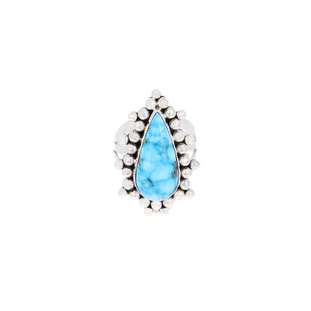 Kingman Turquoise Dot Ring