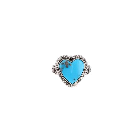 Kingman Turquoise Heart Ring