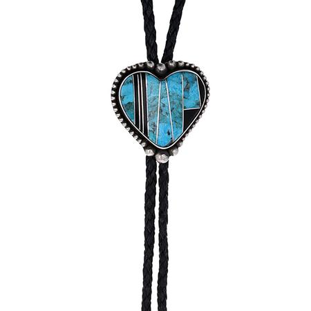 Turquoise Inlay Bolo Tie