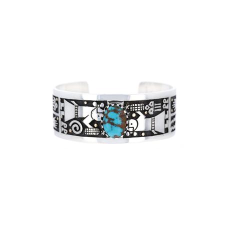 Bisbee Turquoise Storyteller Cuff