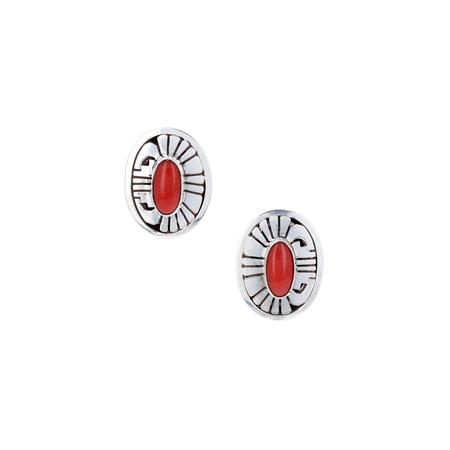 Ketoh Coral Post Earrings