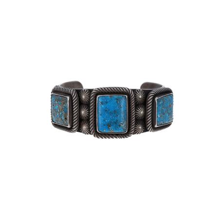 3 Stone Turquoise Cuff