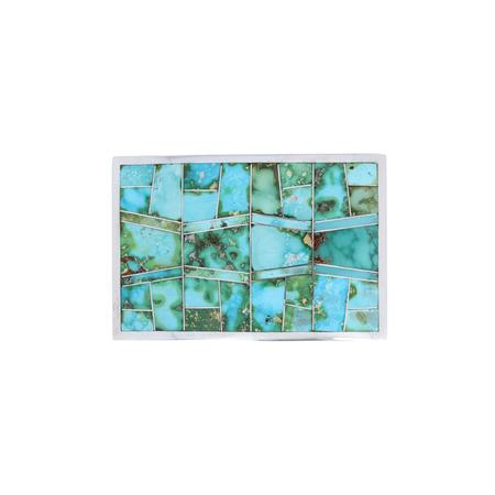 Sonoran Turquoise Inlay Belt Buckle