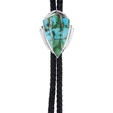 Sonoran Turquoise Inlay Bolo Tie