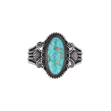 Royston Turquoise Oval Cuff