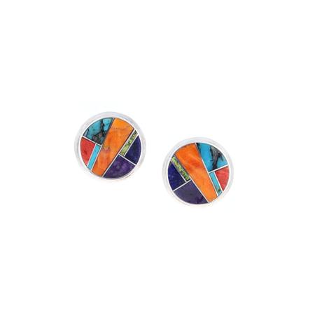 Indian Summer Inlay Post Earrings