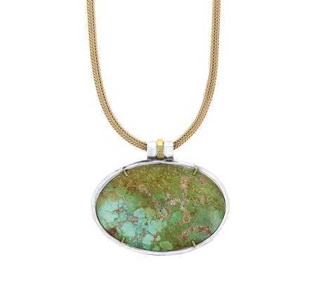 Picture Turquoise Large Pendant